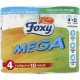 Foxy Mega Carta Igienica - 4 Maxi Rotoloni - Valgono 10 Rotoli Standard