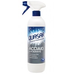 Quasar Acciaio Detergente Spray - 680ml - Con Erogatore