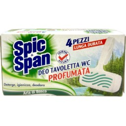 Spic&span Deo Tavoletta Wc Profumata - 4 Pezzi - Aria Di Bosco