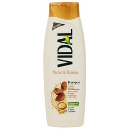 Vidal Shampoo 250ml - Nutre & Ripara Capelli Secchi Olio Di Argan E Ceramidi