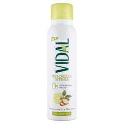 Vidal Deodorante Spray - 150ml - Freschezza Intesa - Bergamotto E Zenzero