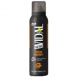 Vidal Deodorante Spray - 150ml - For Men Energy Fresh 48h
