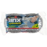 Arix Splendelli Spugne Zincate Acciaio - 2 Pezzi - Cucina Pentole Stoviglie