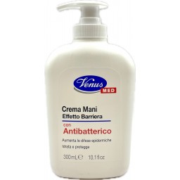 Venus Med Crema Mani Effetto Barriera - 300ml - Con Antibatterico