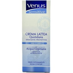 Venus Sensitive Crema Lattea Quotidiana Viso Corpo 75ml - Acqua Virginiana