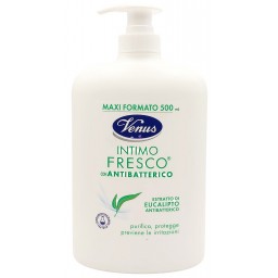 Venus Detergente Intimo - Maxi 500ml - Fresco Con Antibatterico - Eucalipto