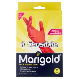 Marigold Il Sensibile Guanti Felpati In Gomma - Taglia M Media 7.5