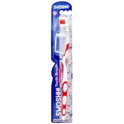 Swoshh! Spazzolino Per Igiene Dentale - Medio Morbido - Double White