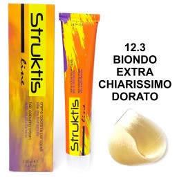 Struktis Crema Colorante 100ml - 12.3 Biondo Extra Chiarissimo Dorato