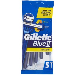 Gillette Blue Ii Slalom Rasoi Radi E Getta Bilama 5pz - Testina Mobile