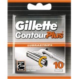 Gillette Contour Plus Lubrastrip - 10 Testine Ricambio - Doppia Lama