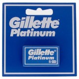 Gillette Platinum Lame Tradizionali - 5 Pezzi - Ricambi Per Rasoio Classico
