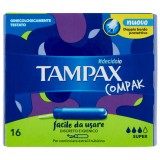 Tampax Compak Assorbenti Igienici Interni - 16 Pezzi - Formato Super