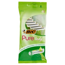 Bic Pure 3 Lady Rasoi Radi & Getta Depilazione Femminile Con Aloe - 6 Pezzi
