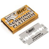 Bic Chrome Platinum - 5 Lame Tradizionali - Per Rasoio Tradizionale