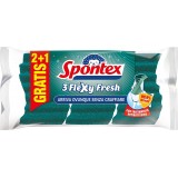 Spontex Flexy Fresh 3 Spugne Con Abrasivo - Con Trattamento Antibatterico