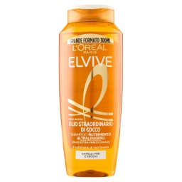 Elvive L'oreal Shampoo 300ml - Olio Straordinario Di Cocco - Fini Secchi