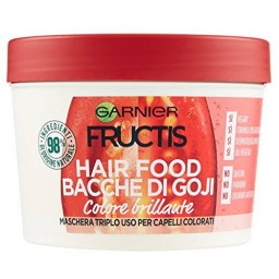 Fructis Hair Food Maschera Capelli 390ml - Colore Brillante - Bacche Di Goji
