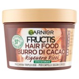 Fructis Hair Food Maschera Capelli 390ml - Burro Di Cacao - Rigenera Ricci