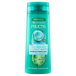 Fructis Shampoo 250ml Pure Non-stop Coconut Water - Cute Grassa Punte Secche