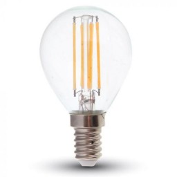 V-tac Lampadina Con Filamento Led - Sfera - E14 6w 2700k - Luce Calda