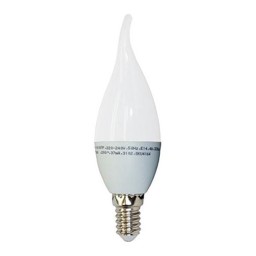 V-tac Lampadina A Led - Fiamma - E14 4w 2700k - Luce Calda