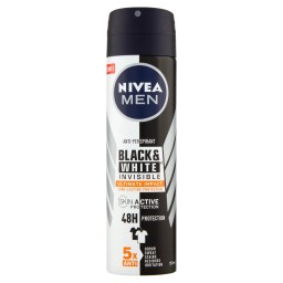 Nivea Deodorante Spray - 150ml - For Men - Black & White Invisible - 48h