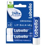 Labello Balsamo Labbra - 5.5ml - 4.8g - Classico - Idratazione 24h - 2 Pezzi