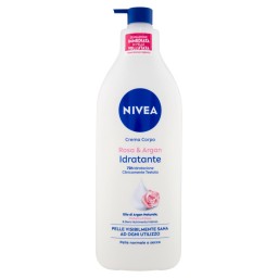 Nivea Body Crema Fluida Corpo - 500ml - 72h Idratante - Rosa & Argan