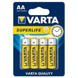 Varta Superlife Pile Formato Aa Stilo Zinco Carbone 1.5v - 4 Pezzi