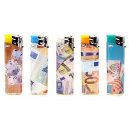 Atomic Accendino Piezo Elettronico - Decori Assortiti - Euro