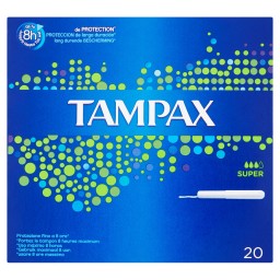 Tampax Blue Box Assorbenti Igienici Interni - 20 Pezzi - Formato Super