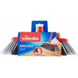 Vileda Scopa 2in1 Angoli - Doppia Fibra - Attacco Universale A Vite