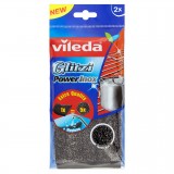 Vileda Glitzi Power Inox 2pz - Spugne In Fibra Abrasiva
