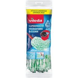 Vileda Microfibre&clean Mop Ricambio Per Mocio Vileda Con Attacco Universale