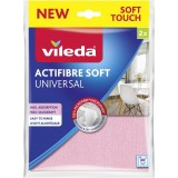 Wileda Actifibre Soft - 2 Panni Multiuso - Rosa E Grigio