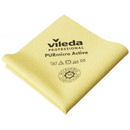 Vileda Professional Purmicro Active - Panno Microfibra Pva 38x35 - Giallo