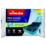 Vileda Pro Clean Spugne Con Abrasivo - 2 Pezzi - Viscosa