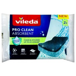 Vileda Pro Clean Spugne Con Abrasivo - 2 Pezzi - Viscosa