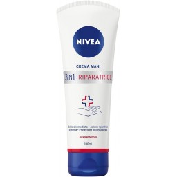 Nivea Crema Mani Riparatrice 3in1 100ml - Mani Secche Con Dexpantenolo