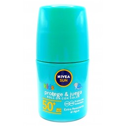 Nivea Sun Kids Coloured Roll-on 50ml - Protect&care Spf 50+ Water Resistant