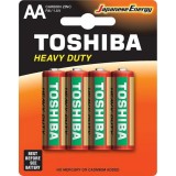 Toshiba Pile Formato Aa Stilo Zinco Carbone 15v - 4 Pezzi