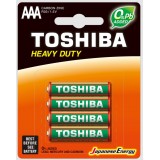Toshiba Pile Formato Aaa Ministilo Zinco Carbone 1.5v - 4 Pezzi