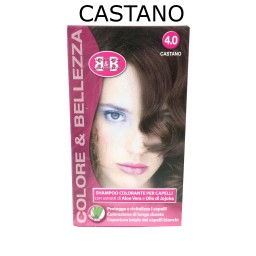 B&b Bellezza Benessere Shampoo Colorante Capelli - N. 4 Castano