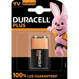 Duracell Plus Pila Formato Transistor 9v - 1 Pezzo - Alkaline