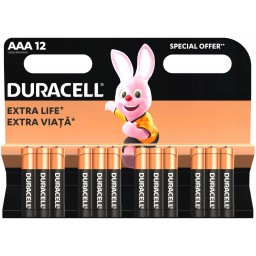 Duracell Plus Pile Formato Aaa Ministilo 1.5v - 12 Pezzi - Alkaline