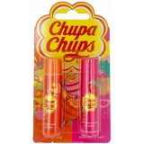 Chupa Chups - 2 Stick Protettivo Labbra - Orange Popo - Strawberry Swirl