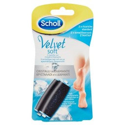 Dr.Scholl Velvet Soft Cristalli Di Diamante - 2 Rulli Ricarica