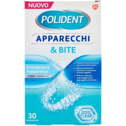 Polident 30 Compresse Effervescenti - Per La Pulizia Di Apparecchi & Bite
