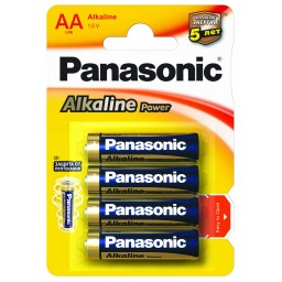 Panasonic Pile Formato Aa Stilo Alcaline 1.5v - 4 Pezzi